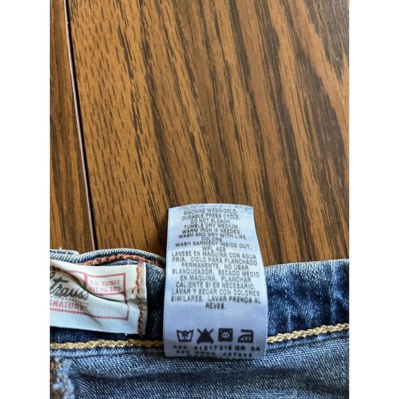 Levi Strauss Signature woman’s stretch jean skirt size Misses 10 - Picture 5 of 5